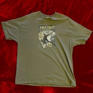 VINTAGE Marvel Mad Engine SPIDER-MAN “Amazing Fantasy” comic book cover tee XL